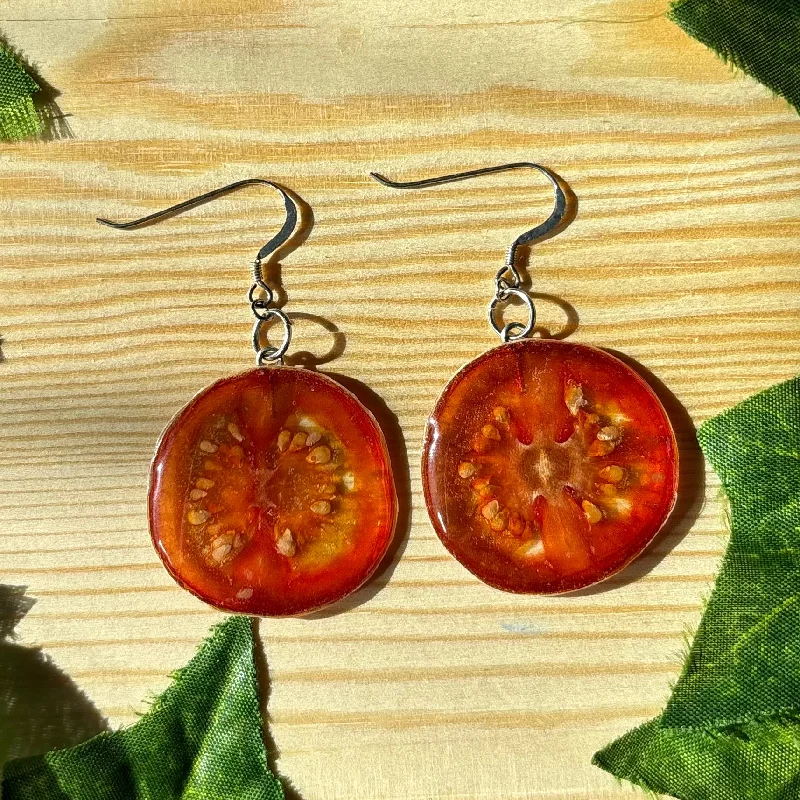 sparkling diamond stud earrings -Cherry Tomatoes