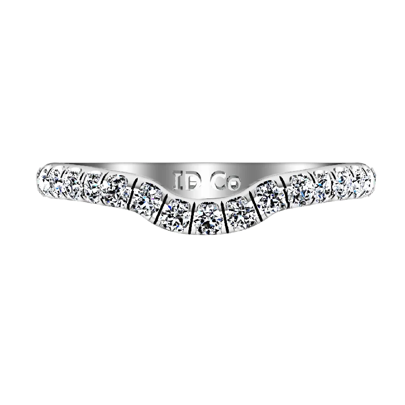 bold engagement rings -Diamond Wedding Band Emotion 0.58 Cts 14K White Gold