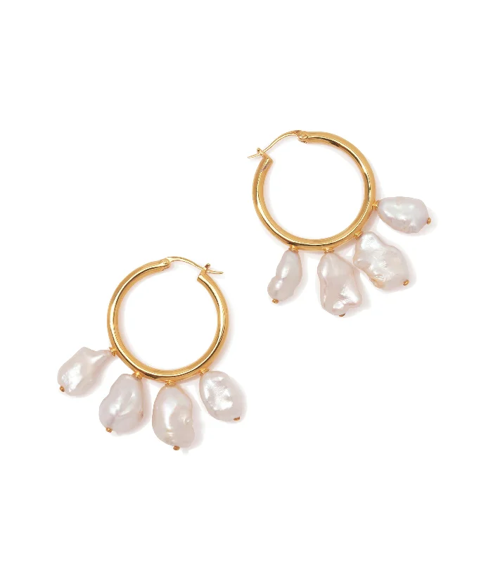 exclusive diamond earrings -Keshi Cool Hoops