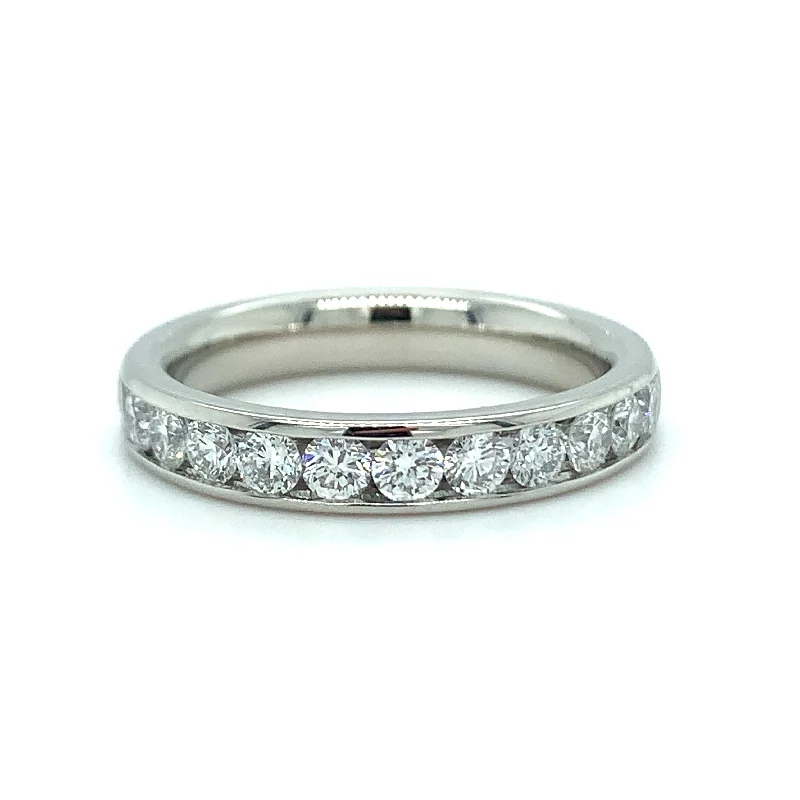 dazzling engagement rings -Platinum 0.75ct Laboratory Grown Channel Set Diamond Band