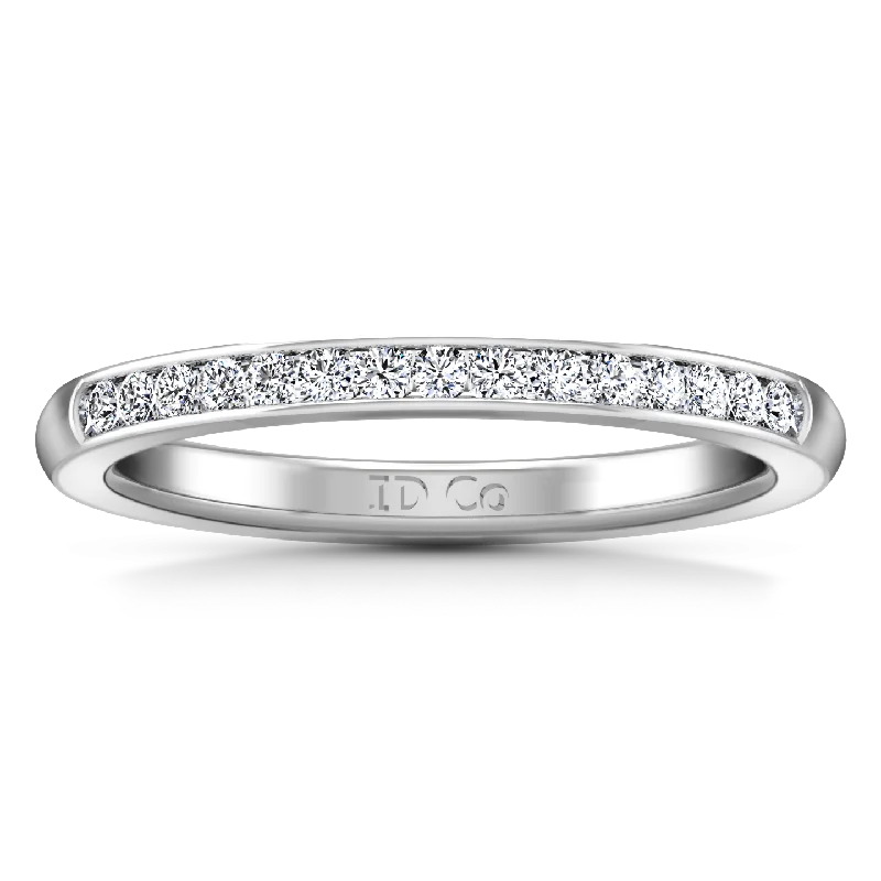 unique engagement rings for women -Diamond Wedding Band Erin  0.22 Cts 14K White Gold