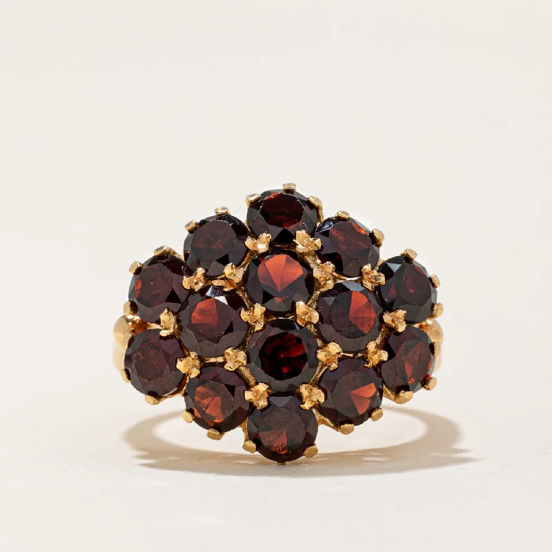 classic wedding bands -Garnet Cocktail Ring | 4.20ctw | SZ 7 |