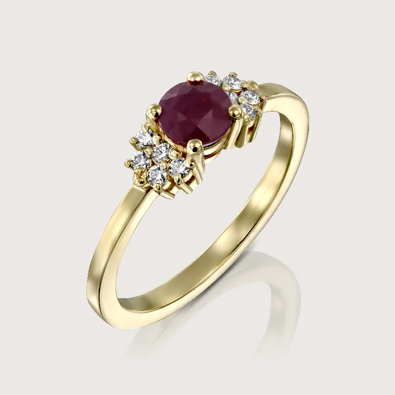 antique rings for women -Julie Ring Ruby