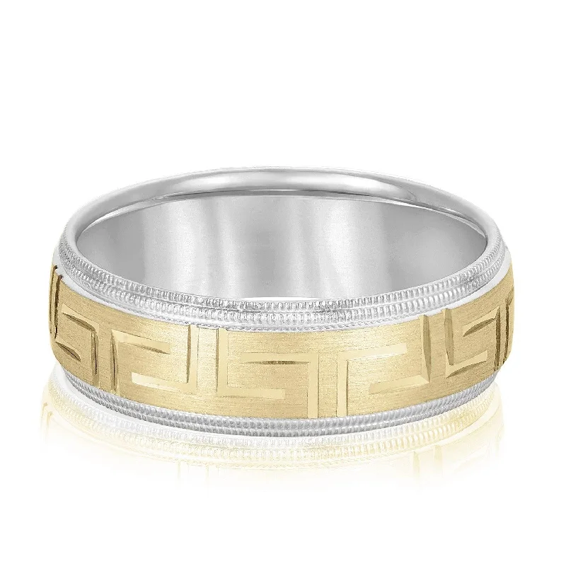 chic rings for women -Marcus Two Tone Band