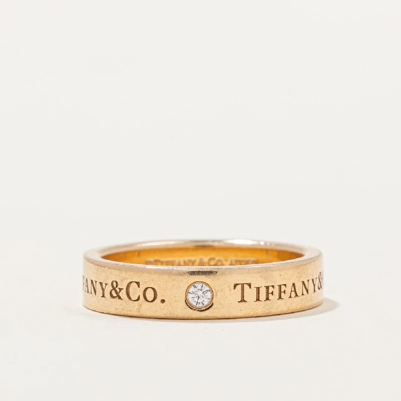 custom rings for women -Tiffany & Co' T&Co. Band Ring | 0.06ctw | SZ 5.75 |