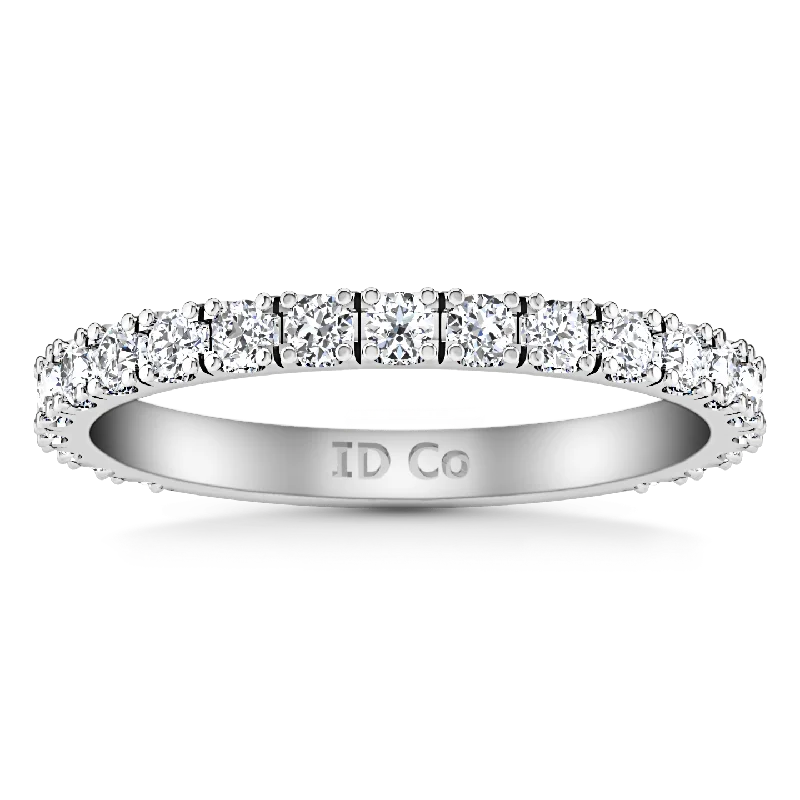 sparkling engagement rings -Diamond Wedding Band Irina 0.35 Cts 14K White Gold