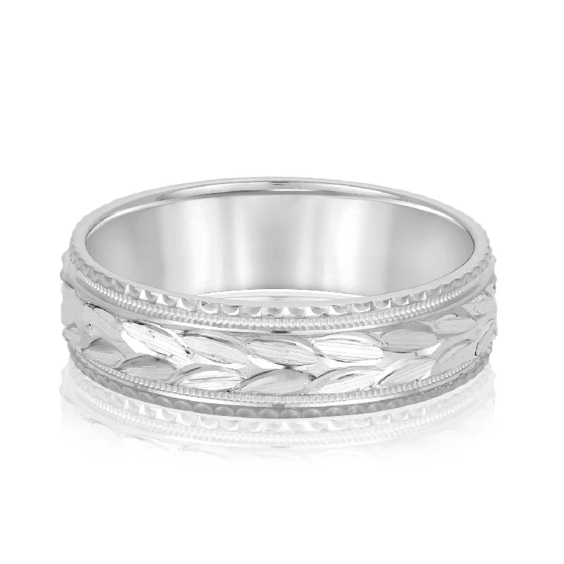 fashionable silver rings -Avery Band