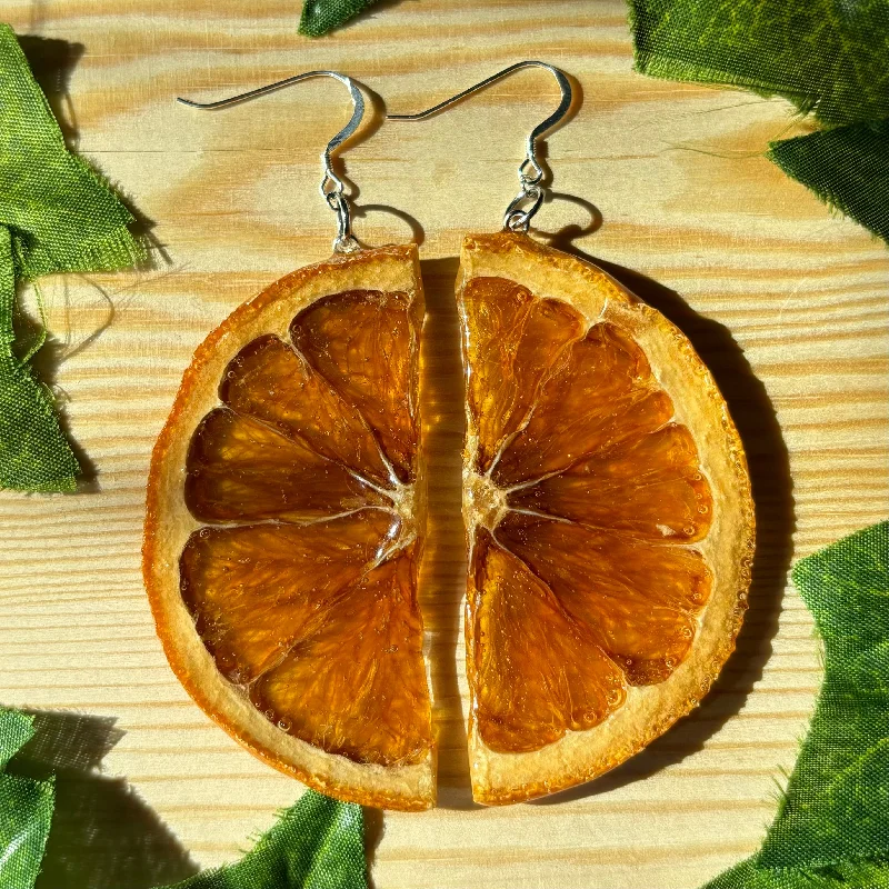 trendy earrings for women -Orange Slices