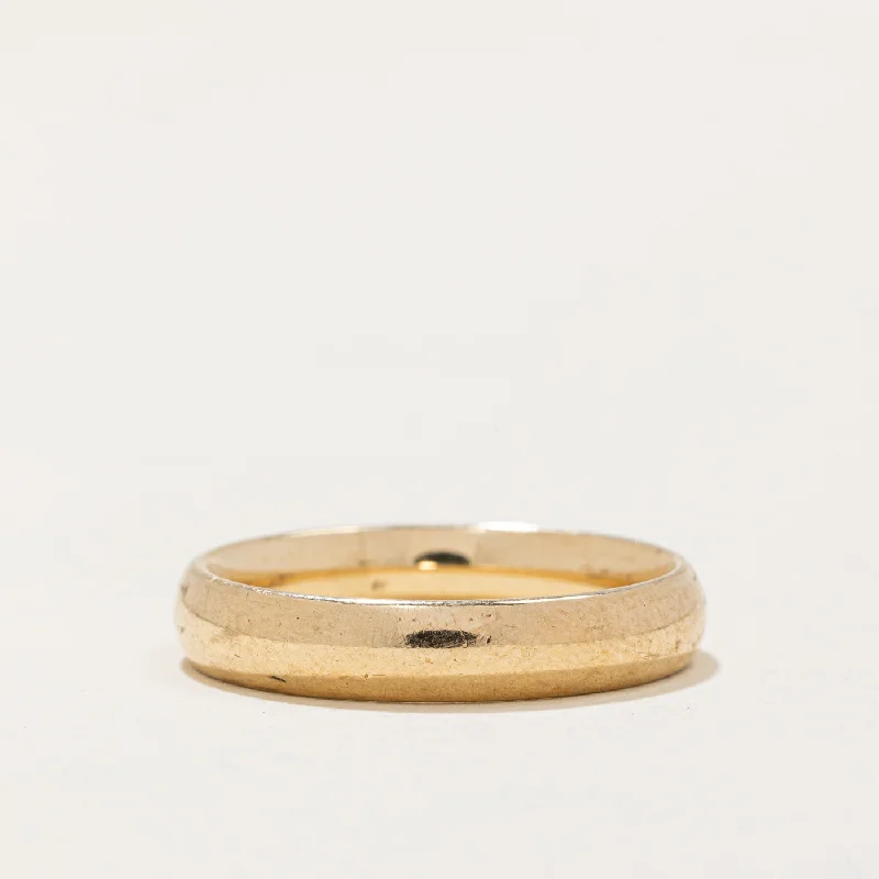 gold rings for women -10k Yellow Gold Band | SZ 7 |