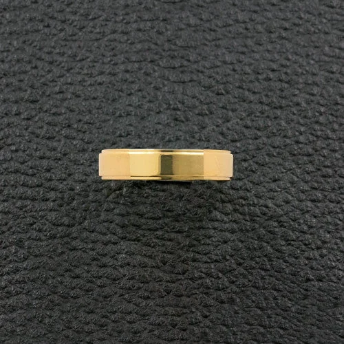 personalized engagement rings -Yellow Gold Wedding Band