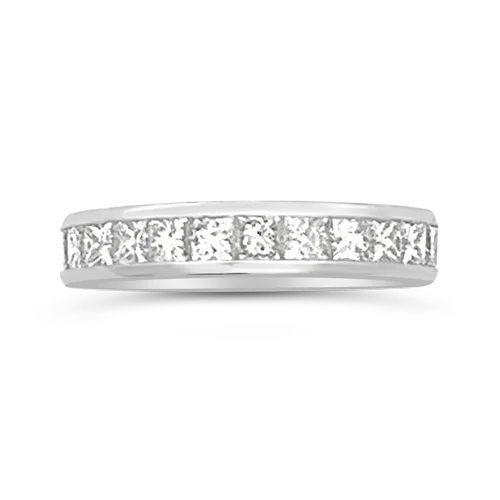 engagement rings with matching bands -Princess cut Diamond Eternity Band