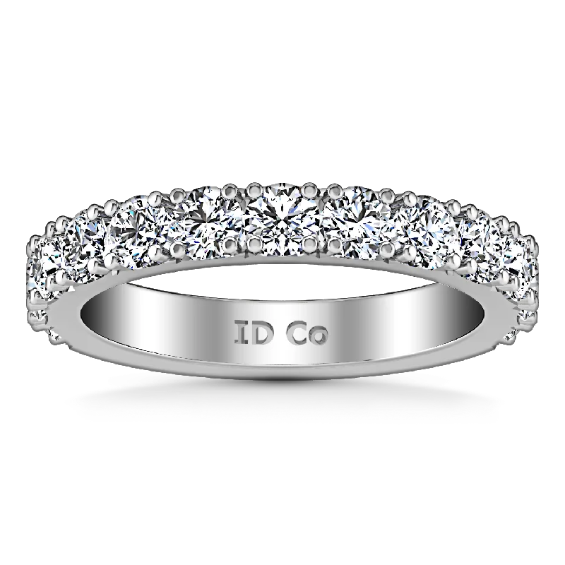 bridal engagement rings -Diamond Wedding Band Kimberly 0.39 Cts 14K White Gold