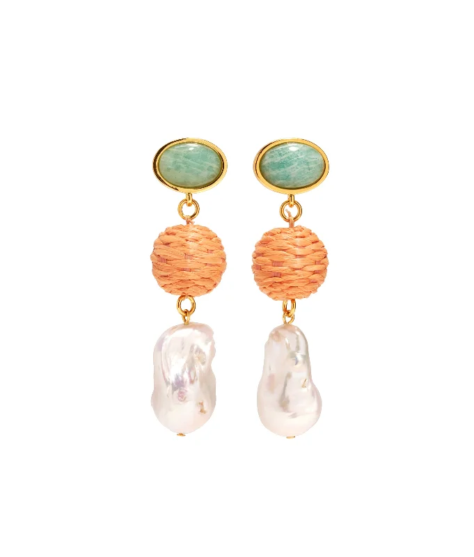 personalized earrings for women -Mandarina Drop Earrings