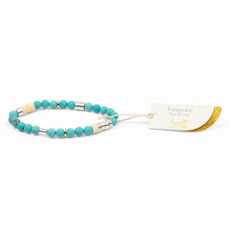 Intermix Stone Stacking Bracelet - Turquoise