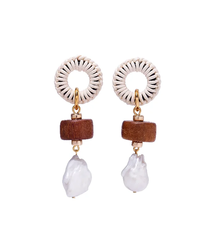 diamond earrings for women -Woven Saddle Earrings