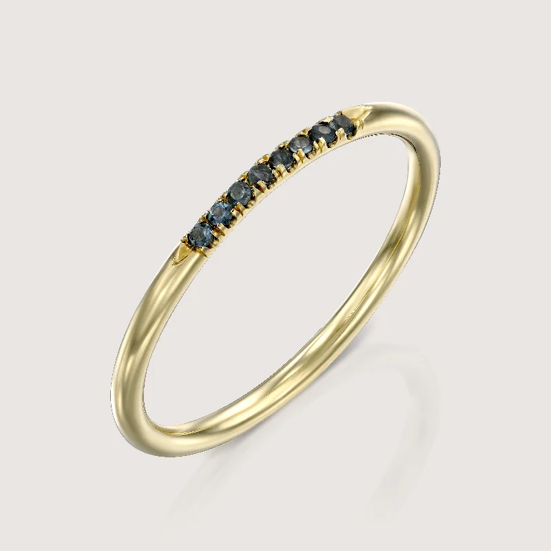 stylish rings for women -Kelly ring with Blue Topaz - London