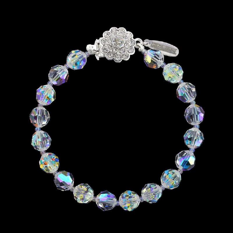 8mm Crystal Beaded Bracelet