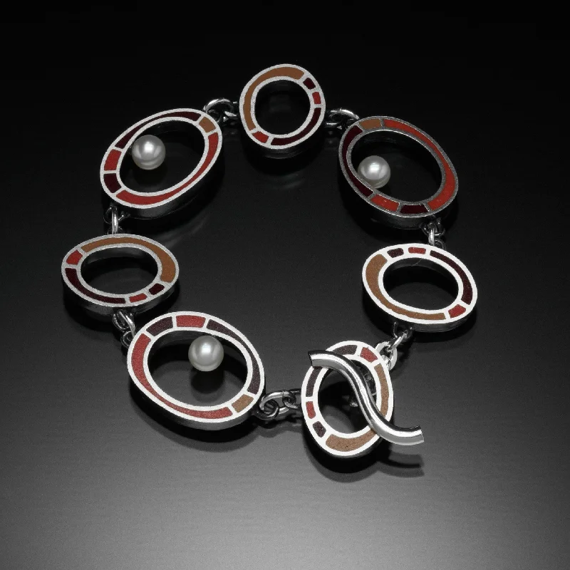 Oval Bracelet (red)