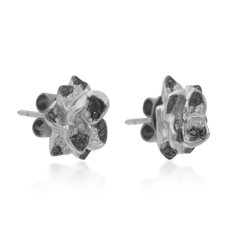 cubic zirconia earrings -Safrano Studs