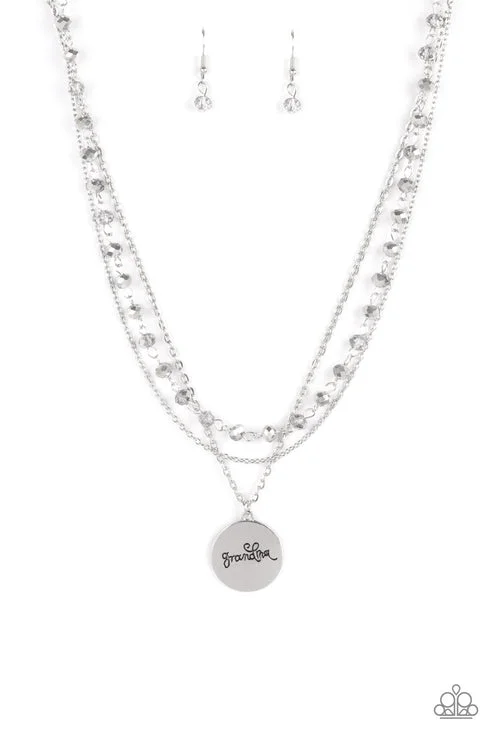 eco-friendly necklaces -Promoted To Grandma Silver Necklace