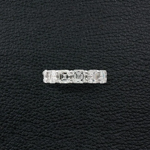 solitaire engagement rings -Asscher cut Diamond Eternity Band