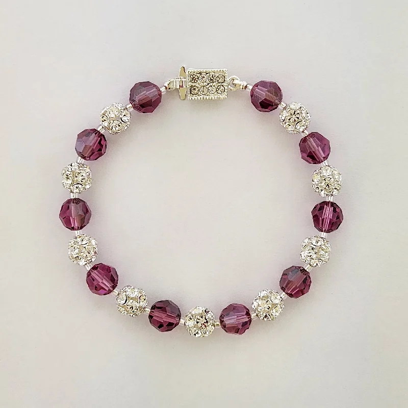 Swarovski Crystal and Rhinestone Bead Bracelet