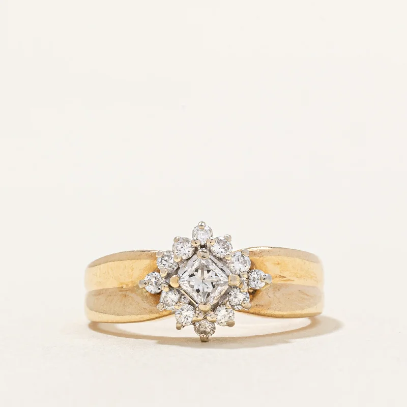 modern rings for women -Diamond Cocktail Ring | 0.38ctw | SZ 5.25 |