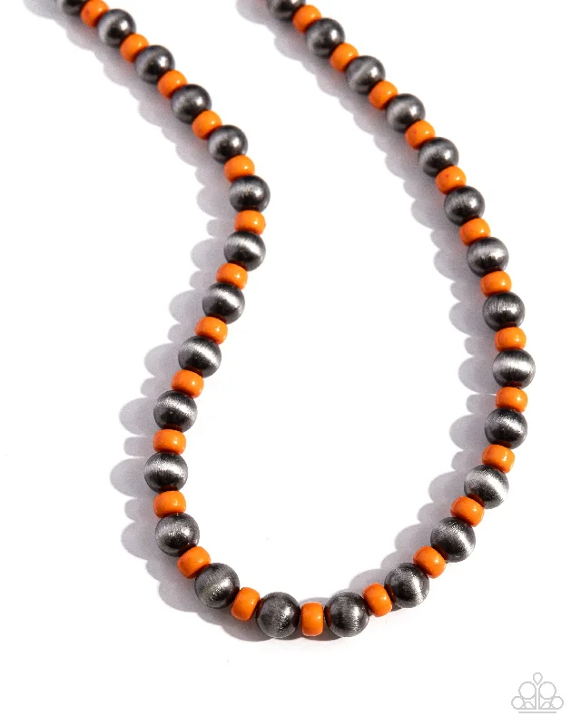 multi-layer necklaces for women -Contemporary Confidence - Orange