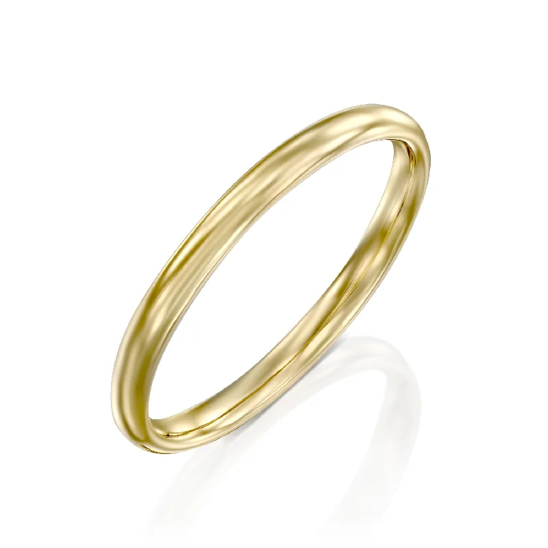 vintage rings for women -Jessie Gold Wedding Band - 2mm