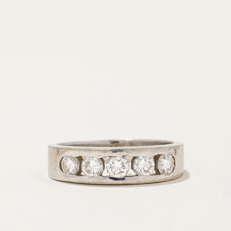 classic ring sets -Channel Set Diamond Ring | 0.50ctw | SZ 5.25 |