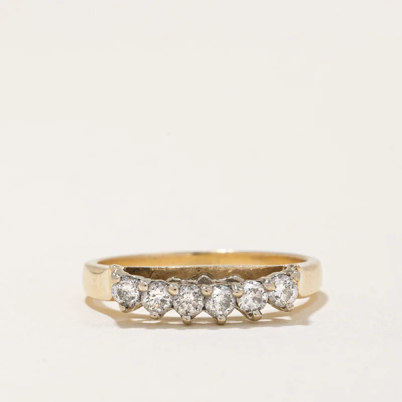 trendy eternity rings -Diamond Contour Ring | 0.24ctw | SZ 6.25 |