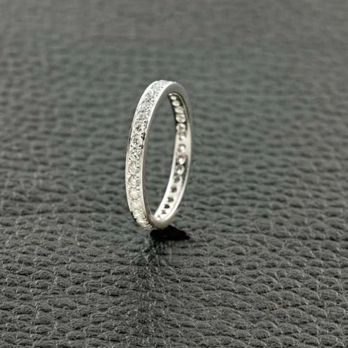 modern engagement rings -Round Diamond Eternity Band