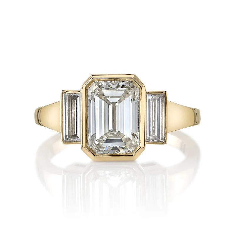 eco-conscious engagement rings -Single Stone Amelia Ring