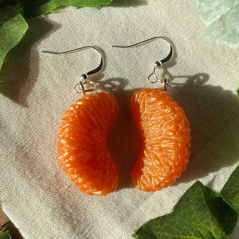 personalized earrings for women -Tangerines