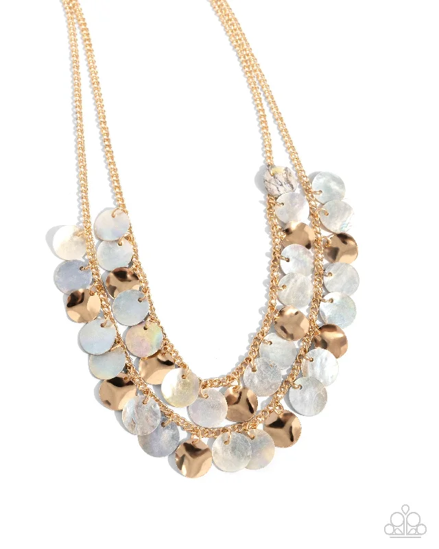 crystal necklaces for women -Flickering Finesse - Brown