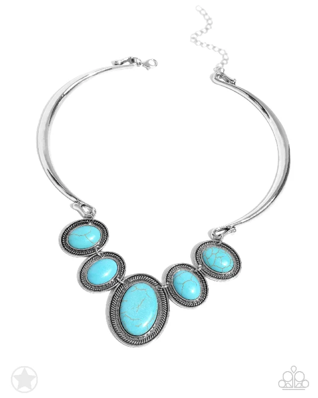 delicate chain necklaces for women -River Ride Blue Necklace