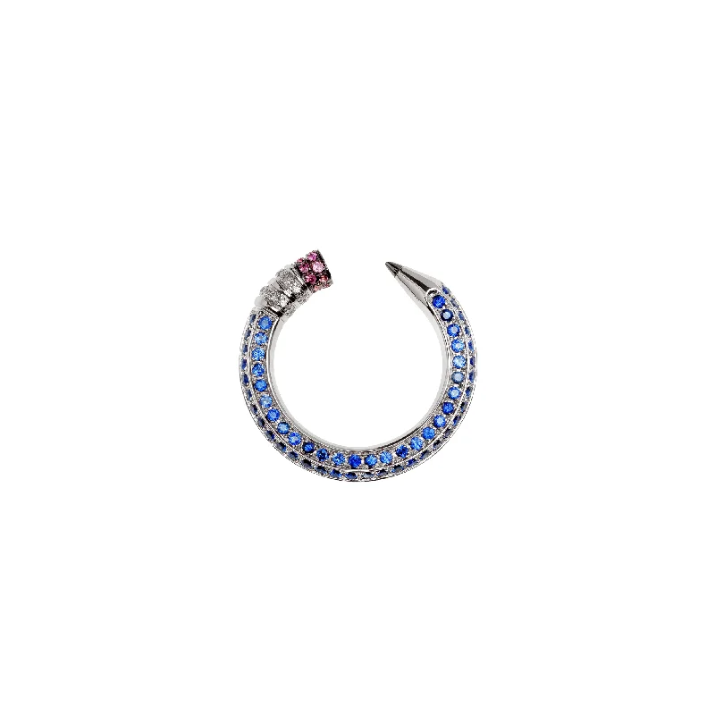 rings with gemstones -Pencil Ring Blue