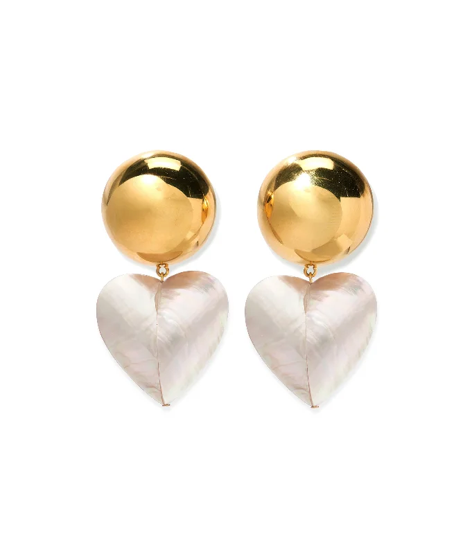 luxury earrings for weddings -Rodan Heart Earrings