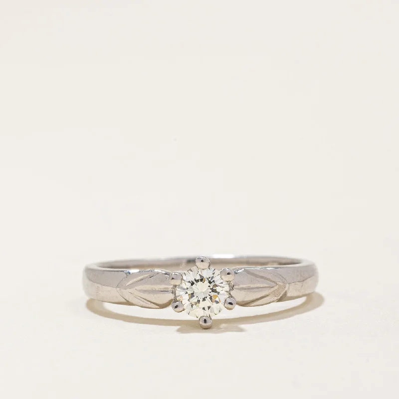 dainty gold rings -Diamond Engagement Ring | 0.25ct | SZ 6.25 |