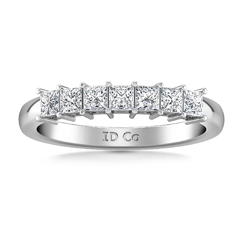 luxurious wedding proposal rings -Diamond Wedding Band Janelle 0.49 Cts 14K White Gold