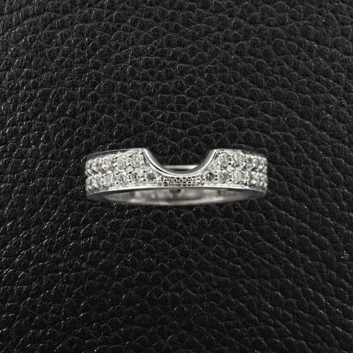 vintage engagement rings -Custom Nested Diamond Wedding Band