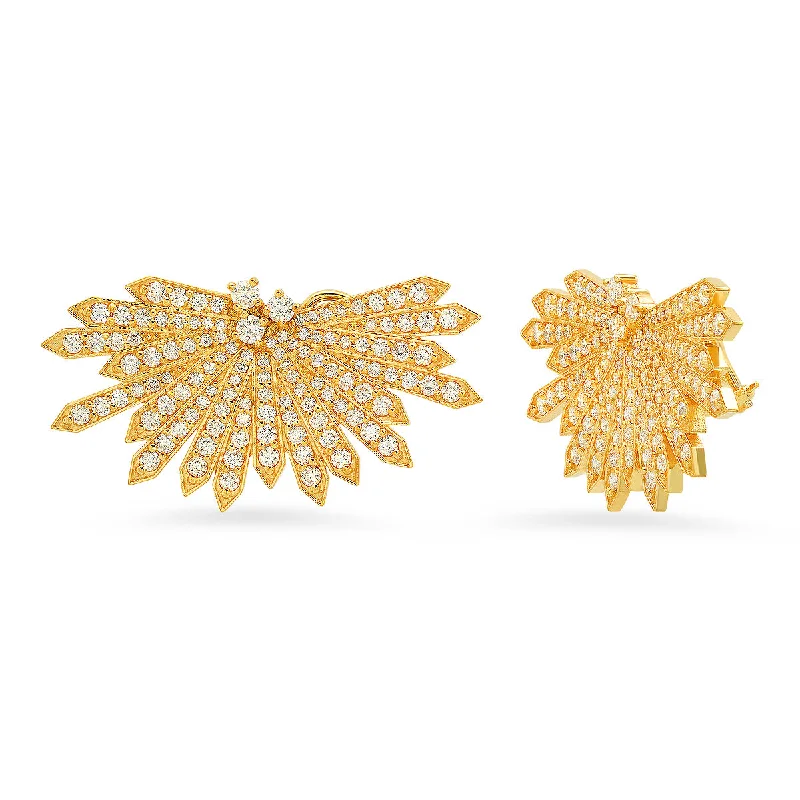 chic drop earrings -Penacho Cocktail Earrings