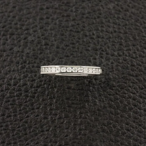 princess cut engagement rings -Channel set Diamond Band