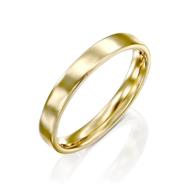 stackable rings for women -Frankie Gold Wedding Band - 3mm