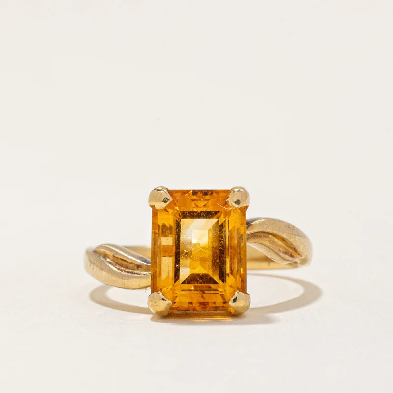 cocktail rings for women -Citrine Cocktail Ring | 2.50ct | SZ 4.25 |