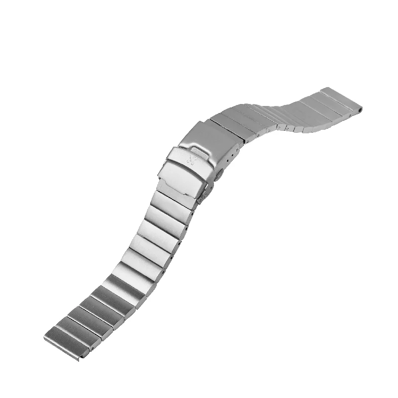 Straight End Watch Bracelet: Ladder Brushed Finish