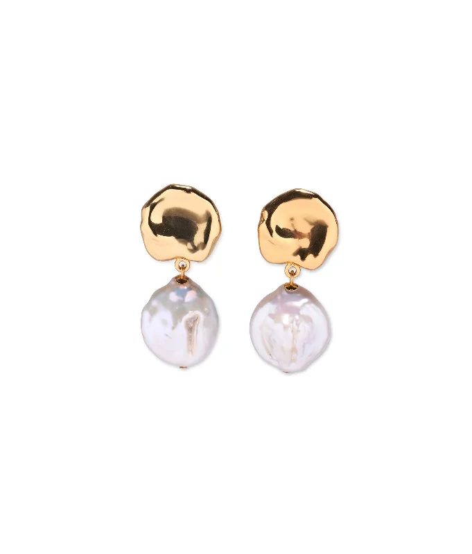 glamorous diamond earrings -Coin Reflection Earrings in Classic