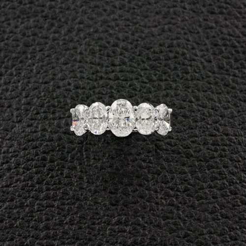 women’s engagement rings with diamonds -Oval Diamond Band