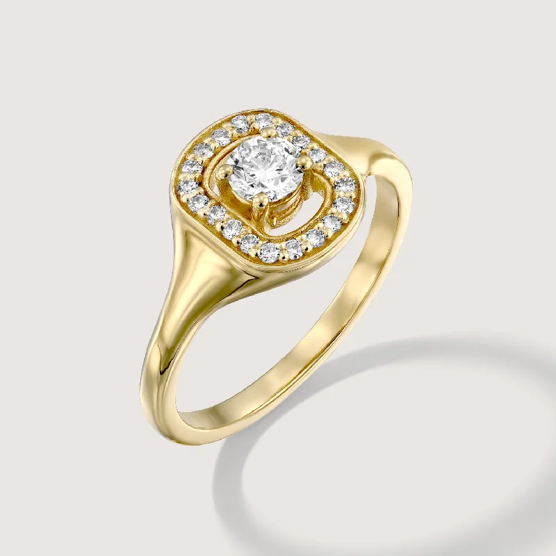 timeless rings for women -Ring 05 - White Diamonds