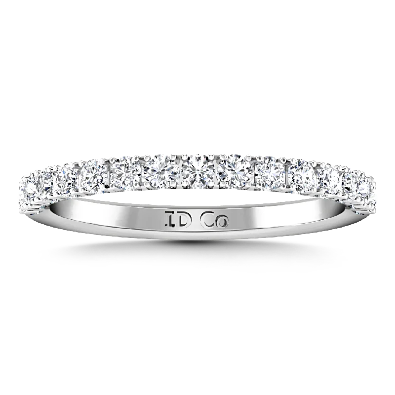 engagement rings with vintage designs -Diamond Wedding Band Grace 0.3 Cts 14K White Gold